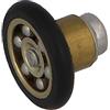 Amig - Cuscinetto per Box Doccia | Set di 2 pezzi | Ø 20/6 mm | Cuscinetto Frontale e Vite M4x12 | Per Porte Scorrevoli di Box Doccia | Poliammide Nero