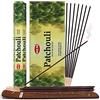 TRUMIRI Patchouli Bastoncini di Incenso e Porta Bastoncini di Incenso: 1 Set di 6 Pacchetti, 120 Pezzi, 6 Incensi per Pacchetto
