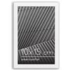 Americanflat Cornice portafoto 4 x 6 in bianco, con bordo sottile, vetro resistente agli urti, formato orizzontale e verticale per parete e tavolo