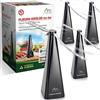 GARDIGO® 4x Scaccia Mosche | Ventilatore Anti Mosche | Scacciamosche da Tavolo con Gancio | Repellente Insetti dal Cibo | Antimosche per Casa, Picnic, Ristorante, Barbecue | Protezione contro Insetti