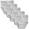 HERMKO 3248 Confezione da 5 Slip Uomo con Cuciture Doppie Cotone bio, Größe Herren:8 (XXXL), Farbe:Bianco