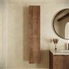 Parama Colonna bagno sospesa cannettata 140cm rovere scuro reversibile | Pelion