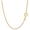 NKlaus collana 45cm doppia - catena a cordoncino 925 argento placcato oro giallo larga 1,1mm 15047