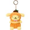 Sanrio NUOVO!! Sanrio Pompompurin Fruit Design Portachiavi Borsa Charm 5,5"H con...