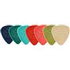 GEWA OVATION Diamond Picks Nylon Standard 351 Plettri - Super Grip - Punta Tonda - Set Mix da 7 - 7 spessori da 0,46 mm a 1,14 mm - assortiti per colore - Made in Czech Republic