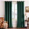 StangH Tende extra lunghe in velluto verde smeraldo - Tende oscuranti in velluto isolate termicamente per proteggere la privacy per salone/galleria, larghezza 132 x lunghezza 274 cm, 2 pannelli