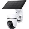 Tapo Telecamera smart 360° P&T 2K con pannello solare TC90KIT Tapo