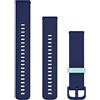 Garmin Cinturino Originale serie Venu, Venu Sq, Venu Sq 2, Forerunner 55, 245, 645, vivoactive 3, vivomove 3, Style, Luxe, Sport e Approach S12, S40, S42, 20mm, Sgancio rapido, Silicone, Captain Blue