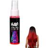 Rakiuty Spray Colore per Capelli,Spray per Capelli Temporaneo Colorato,Sprays Colorante per Capello Temporaneo,Temporary Hair Color Sprays,Lavabile,per Festa,Halloween,Carnevale,Natale,30ml (Rosso)
