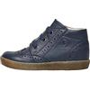 Falcotto Scarpine Allacciate in Nappa Spazzolata con Brogue, Blu 18