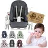 ninna-nanna by Bambiniwelt BAMBINIWELT Coprisedile di ricambio compatibile con Peg Perego Zero3 e Siesta MELIERT (grigio scuro mélange)
