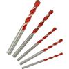 TIVOLY - Set di punte 2 in 1 calcestruzzo/piastrelle ad alte prestazioni Ø4-5-6-8-10mm - Foratura piastrelle, terracotta, cemento vibrato e pietra - Coda cilindrica universale per trapano