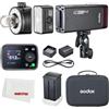 Godox AD200ProII AD200 Pro II Stroboscopio Flash,1/8000 HSS,500 Flash a Piena Potenza,Riciclaggio 0.01-2.1s,2.4G Wireiss X-System, Lampadina Luminosa/Testa Speedlite Fresnel(AD200Pro aggiornato)