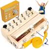 Hiegvor Giochi Montessori 3 Anni, Attrezzi in Legno Bambini, Cacciavite Giocattoli, Giocattoli di Abilità Motorie, Attrezzi in Legno Bambini Montessori Giochi, per Regalo Bambina Bimbo (Montessori B)
