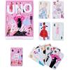 UNO Barbie Fashion Model Collection - Gioco di carte 65° anniversario Limited Edition, 112 carte, scatola rosa, dai 7 anni in su, HYH43