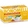 Bonomelli Infusi Erboristici, Zenzero e Curcuma, Confezione da 16 Filtri, Gusto Speziato e Digestivo, Infusione a Caldo e a Freddo, Ingredienti 100% Naturali