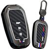 HIBEYO Custodia per chiave auto adatta per Toyota CHR RAV4 Corolla Crown Cross Yaris XP21 GR Hybrid Avensis Highlander 2020 - 2025 accessorio per portachiavi con telecomando