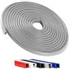 comfleep Protezioni per Portiera per Auto, Protezione per porta Edge Ttrim con Bordo in Gomma a Forma di U Senza Adesivo per La Maggior Parte delle Auto(Grigio, 32FT)
