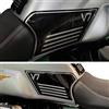 Resin Bike Adesivi Moto Compatibile con Guzzi V7 850 2021. Protezioni Laterali Serbatoio da Urti e Graffi. Coppia Adesivi 3D Resinati - Nero Metallizzato Inserti Trasparenti