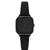 KOMONO Kate Black Suede Women's Japanese Quartz Analogue Watch with Suede Strap