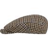 Stetson Coppola Harris Tweed Long Peak Uomo - Made in Germany Cappellino Lana Cappello Piatto con Visiera, Fodera Inverno Autunno/Inverno - 59 cm Beige-Nero