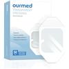 ourmed Bendegomma Trasparente 50 Pezzi, Bende Impermeabili Trasparenti Adesive 15,2 cm x 20,3 cm, Bende per Coperte di Ferite per Dopo l'intervento Chirurgico, Doccia, IV Shield, Cura dei Tatuaggi