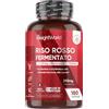 WeightWorld Riso Rosso Fermentato Vegano, 2,9mg Monacolina K a dose, 1 Capsula al Giorno, 6 Mesi, Vitamina B1 come Tiamina, Coenzima Q10 come Ubiquinone, Integratore Riso Rosso Red Yeast Rice con CoQ10 e Vit B1