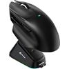 ATTACK SHARK V6 65g SUPERLIGHT Mouse with Magnetic Charging Dock, PixArt PAW3311 Gaming Sensor, 25000 DPI, 500 mAh Battery, BT/Wireless/Wired Ergonomic Mice with Thumb Rest, for Win11/Xbox/PS/Mac