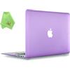 UESWILL, custodia rigida opaca per MacBook, morbida al tatto, include panno in microfibra, Purple, Macbook Air 13
