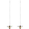 SLUYNZ Orecchini pendenti in argento Sterling 925 massiccio a forma di ape, per donne, adolescenti, ragazze, orecchini pendenti a forma di ape, catena con nappe, Argento sterling