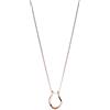 Purelei Porta anelli a goccia - Acciaio inossidabile placcato oro 14 carati / oro rosa 18 carati / argento - Portagioie per anelli - Design goccia - Regolabile 40 - 45 cm - Sicuro ed elegante, Eine