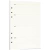 Zelten Weekly Planner, fogli di carta perforata per raccoglitori a 6 fori, formato A5/6 Hole