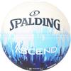 Spalding Ascend Blues - Pallacanestro bianco/blu, 7