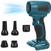 Ayolofei Soffiatore compatibile con batterie Makita da 18 V, mini soffiatore per foglie con 5 ugelli, velocità dell'aria 30 m/s, motore senza spazzole da 130.000 giri/min, soffiatore portatile per la rimozione