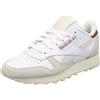 Reebok Classic Leather, Scarpe da Ginnastica Unisex - Adulto, Chalk/CLAMAR/RETGOL, 36.5 EU