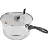 Sorandy Popper Popcorn di Piano Cottura, Produttore di Popcorn in Acciaio Inossidabile con Manovella a Mano, Pentola Popcorn per Gas, Fornello, Induzione, Produttore di Popcorn a Mano, 11x6.5 Pollici