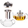 NORMAHN - Teiera in vetro borosilicato - Bollitore per tè - Teiere con infusore rimovibile - 800ml