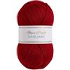 Utopia Crafts Super Aran - Filato per lavori a maglia e uncinetto, 100 g (Cranberry Crush)