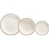 Tognana Stay, Servizio Piatti per 6 persone, 18 Pezzi, Porcellana, Beige