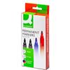 Q-Connect Marcatore permanente punta tonda 2-3 mm assortiti conf. da 4 - KF26088