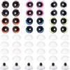 PATIKIL 16mm Occhi Finti Sicurezza Lampeggianti, 48Pz Occhi Lunari Occhi Sicurezza Realistici Colorati Uncinetto per Decorazioni Accessori per Uncinetto Artigianato, 6 Colori