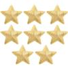 QUARKZMAN 8Pz Toppe Termoadesive a Forma di Stella Toppe Ricamate a Stella per Vestiti Termoadesive Oro Bling per Abbigliamento Fai da Te Borsa Pantaloni