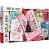 Trefl - Emily in Paris, Rivista di moda - 1000 pezzi - Puzzle con i personaggi della serie TV, per adulti e bambini dai 14 anni in su
