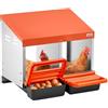 VEVOR Nido con Cassetto di Raccolta Uova per Galline 2 Scomparti con Gambe di Supporto, Facile Raccolta, Acciaio Zincato e Plastica ad Alta Resistenza, Nido per Deposizione di Uova di Gallina