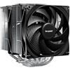 be quiet! Pure Rock Pro 3 Silver dissipatore, capacità di raffreddamento elevatissima, 6 heatpipe da 6 mm ad alte prestazioni, 2 ventole PWM Pure Wings 3 da 120 mm, compatibile con liquid metal