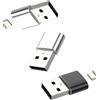 zoyuzan Adattatore USB C Trasformatore (3 Pack) Type C Presa Femmina USB A Maschio Jack Convertitore Compatibile con Samsung per Apple iPhone 15 Cavo Spinotto Alimentatore Prolunga Accessori