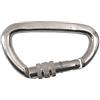 Kong. Guide Screw Sleeve. Moschettone in Alluminio con Ghiera a Vite. Forma a D. Alto Carico. Sistema Keylock anti-impiglio. Certificazione EN 362/B, EN 12275/B, UIAA, EAC. Peso 78g.