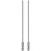 QUARKZMAN 2Pz Punte Cacciavite Esagonale con Estremità Sferica 2.5mm (H2.5) 1/4 Gambo Esagonale 150mm (6) Lungo Inserti per Avvitatore Magnetiche Testa Sferica Acciaio S2 Grado Metrica