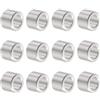QUARKZMAN 12pz Distanziatore Alluminio 6.2mm Foro x 10mm OD x 8mm Lunghezza Boccola per Vite Finitura Semplice Distanziatore Metallo Rotondo per Viti Bulloni e Barre M6