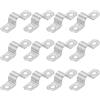 PATIKIL Fascette Rigide per Tubi 12mm, 12 Pz Gancio a U in Acciaio Inox 304 Spessore 2 Fori Fascette per Tubi Supporto per Cavi Fissaggio Tubi (4/9)